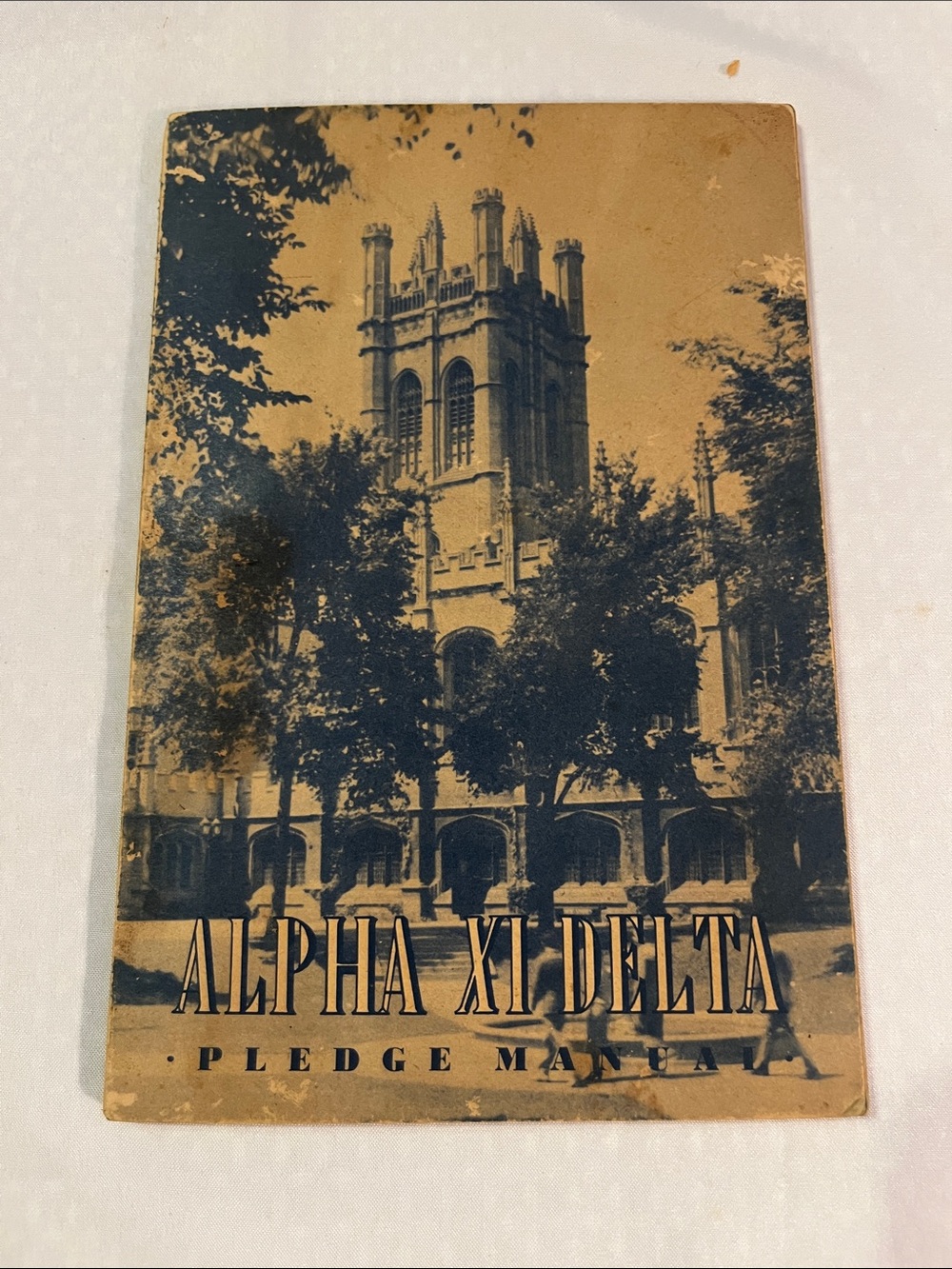 Vintage 1956 Alpha Xi Delta Sorority Pledge Manual Michigan state university